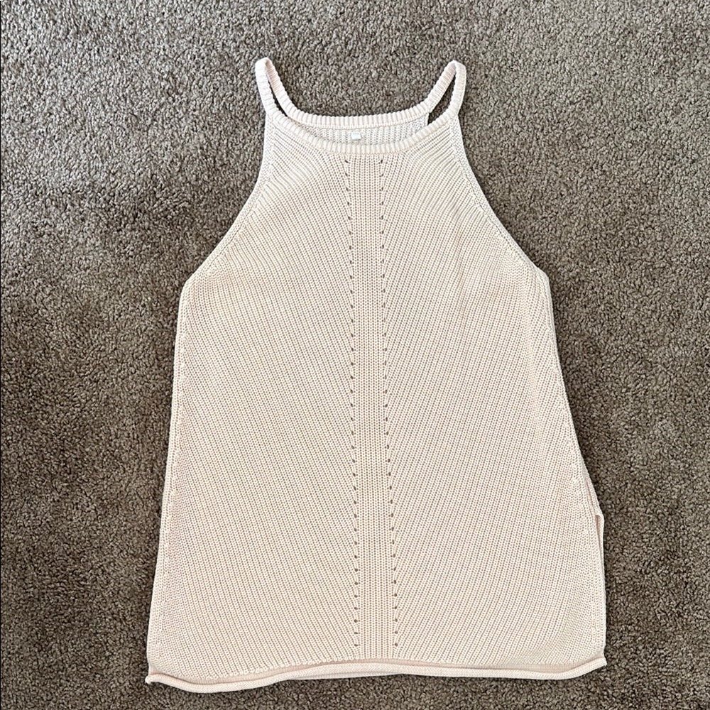 Elegant Cream Sleeveless Top